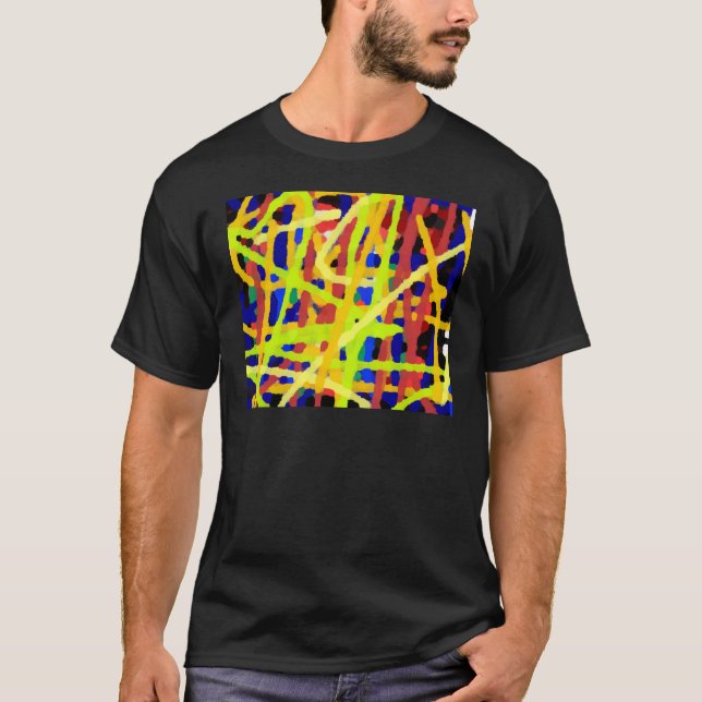 Colorful Abstract Artwork T-Shirt (Front)