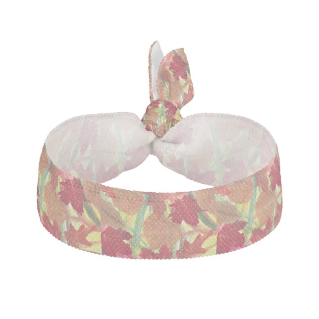 Colorful Abstract Autumn Leaves Hair Ties (Front)