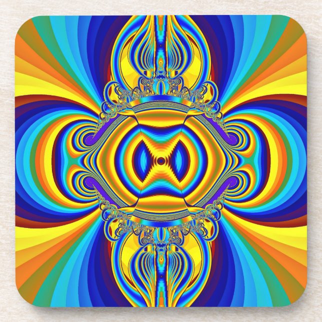 Colorful Abstract Background-14334 Beverage Coaster (Front)