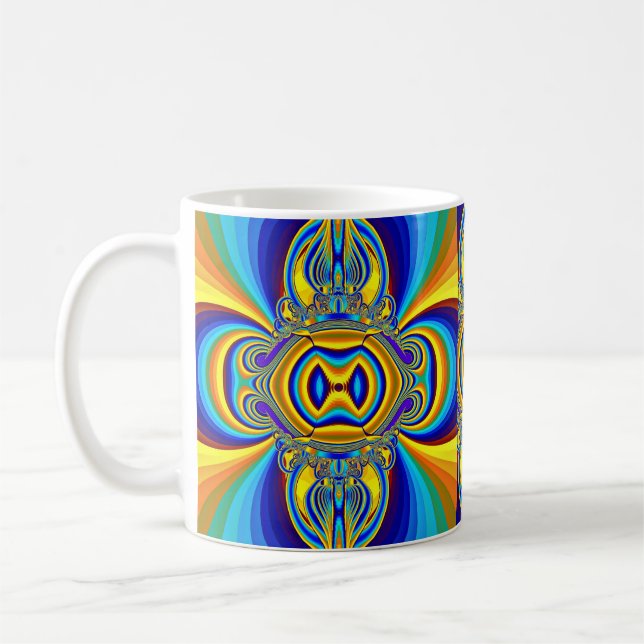 Colorful Abstract Background-14334 Coffee Mug (Left)