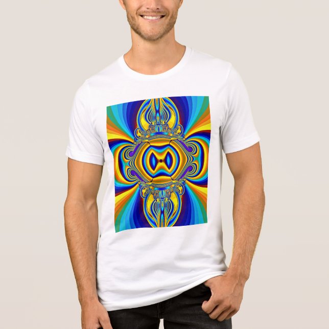 Colorful Abstract Background-14334 Tri-Blend Shirt (Front)