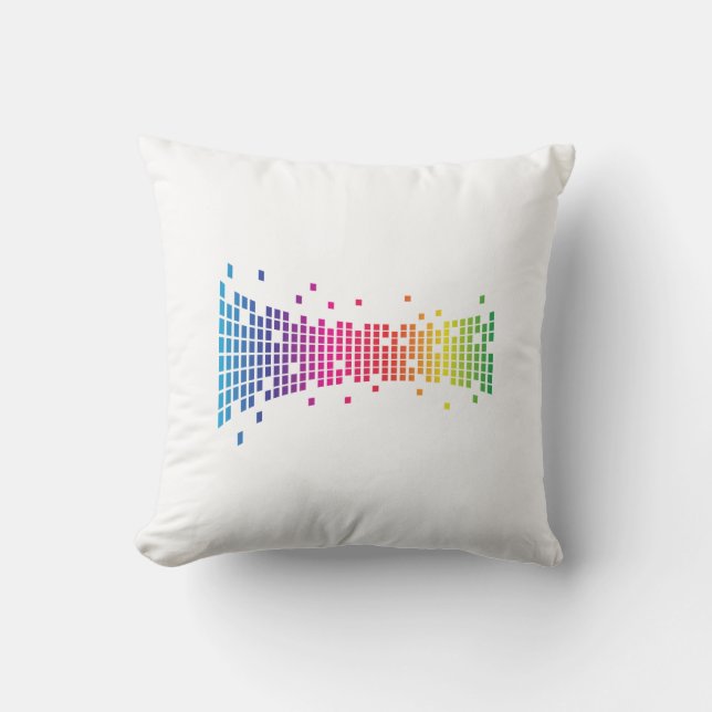 Colorful Abstract Background Design Modern Throw Pillow (Front)