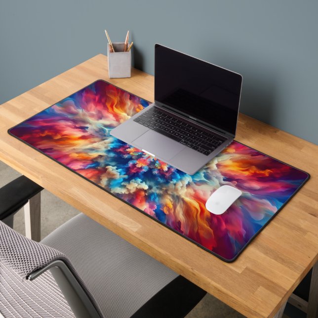 Colorful abstract background desk mat (Office 2)