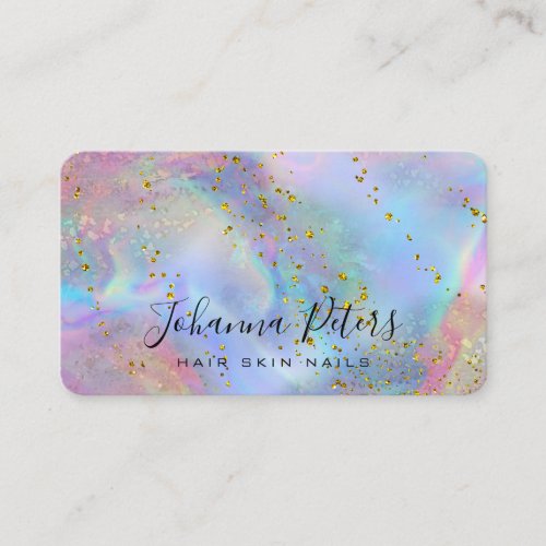 colorful abstract background faux glitter business card