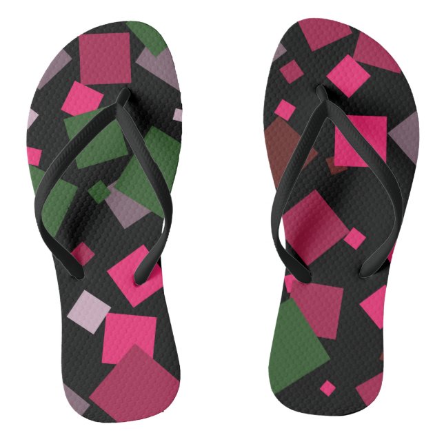 Colorful abstract background flip flops (Footbed)
