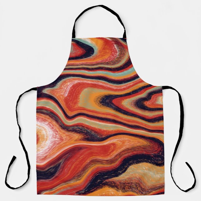 Colorful abstract background is made in the techni apron (Front)