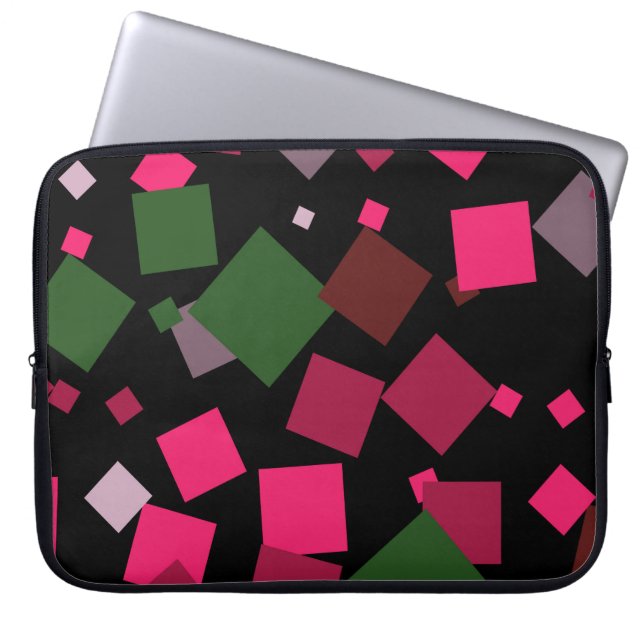 Colorful abstract background laptop sleeve (Front)