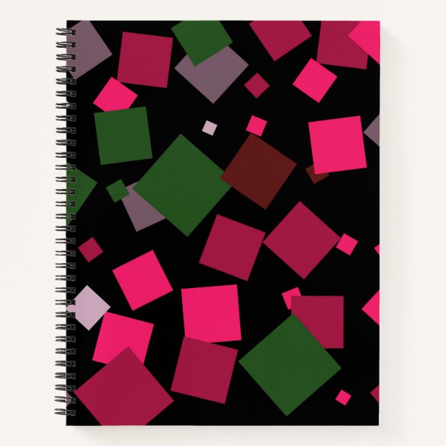 Colorful abstract background notebook (Front)