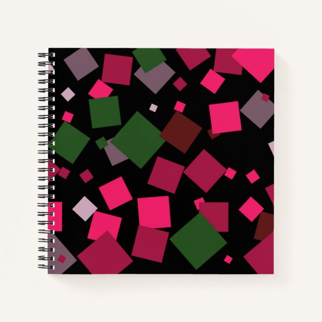 Colorful abstract background notebook (Front)