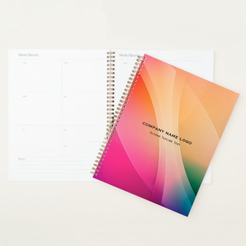 Colorful abstract background notebook