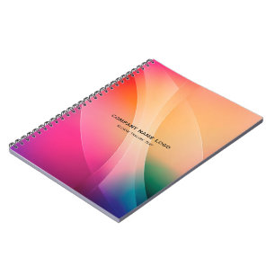 Colorful abstract background notebook
