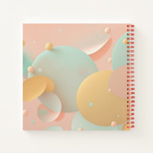 Colorful Abstract Background  Spiral Notebook
