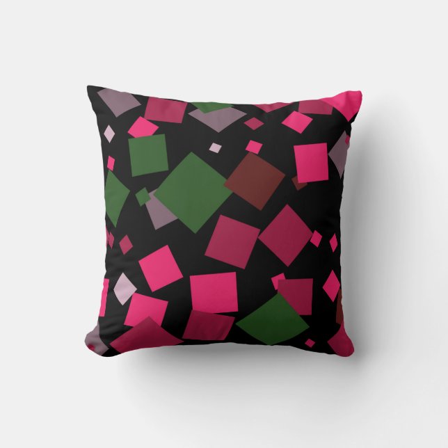 Colorful abstract background throw pillow (Front)