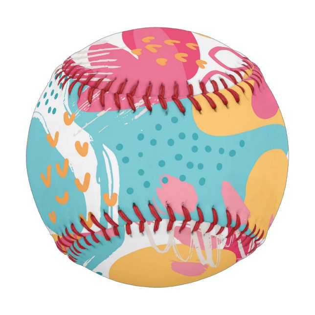 Colorful Abstract Baseball (Front)