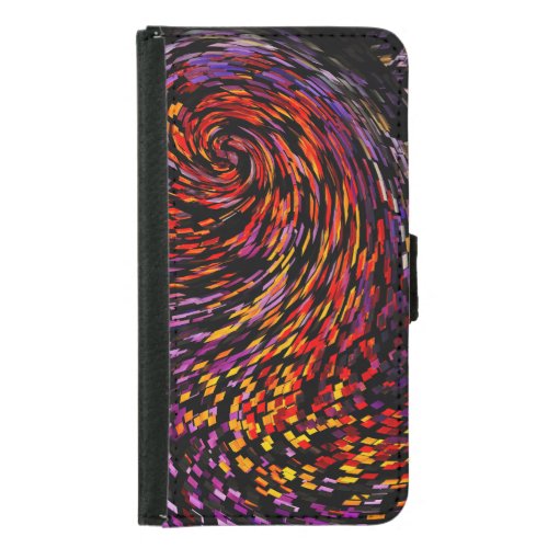 Colorful Abstract Beautiful Background Samsung Galaxy S5 Wallet Case