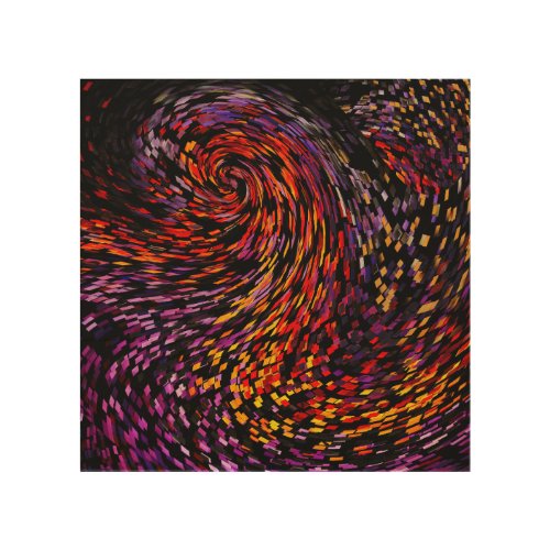Colorful Abstract Beautiful Background Wood Wall Art