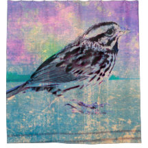 Colorful Abstract Bird Art: Vibrant Songbird