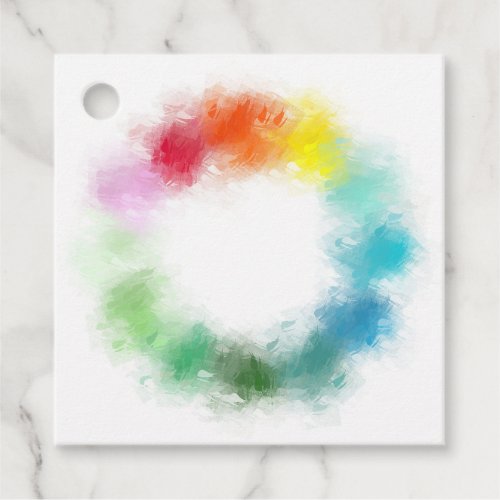 Colorful Abstract Blank Template Add Your Text Favor Tags