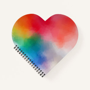 Colorful Abstract Blank Template Custom Modern Notebook