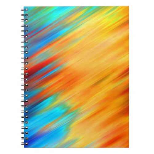 Colorful Abstract Blue Orange Flare Notebook