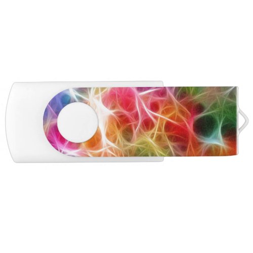Colorful Abstract Bokeh lighting Electricity Flash Drive