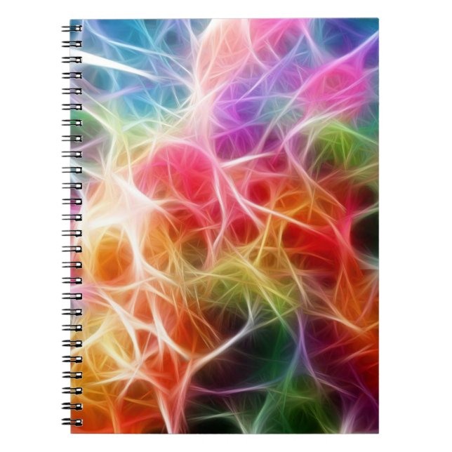 Colorful Abstract Bokeh lighting Electricity Notebook (Front)