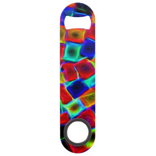 Colorful Abstract Bokeh Squares Bar Key