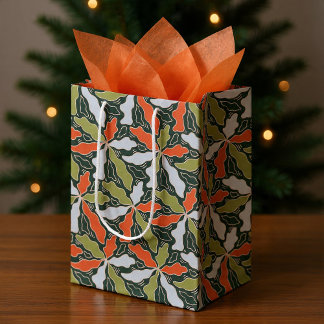 Colorful Abstract Botanical Medium Gift Bag