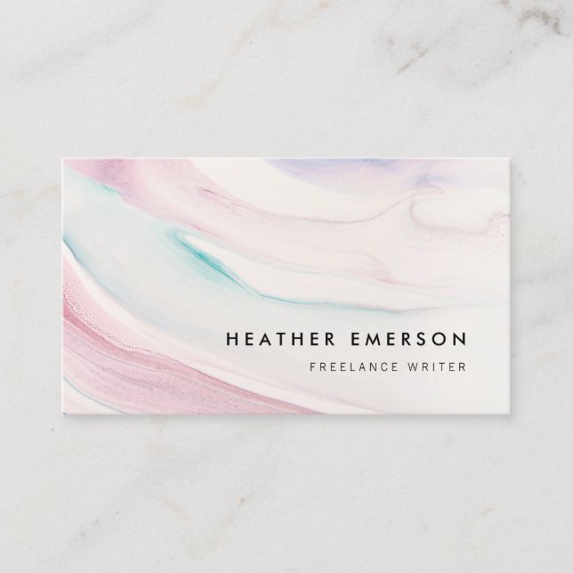 Colorful Abstract Business Card (Front)