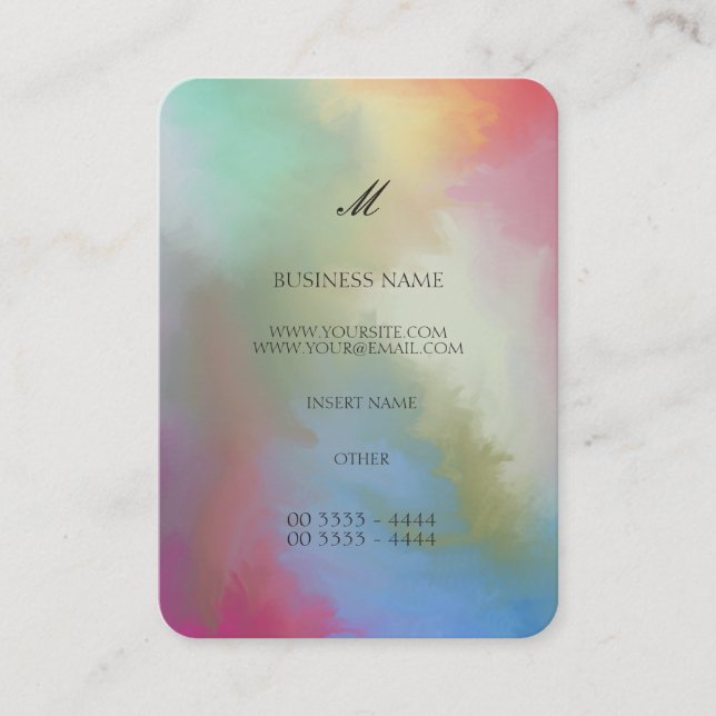 Colorful Abstract Business Card (Front)