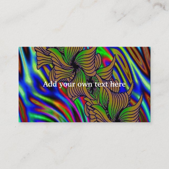 Colorful abstract Business Card (Front)
