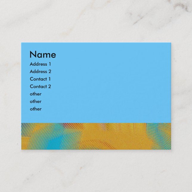 colorful abstract business card (Front)