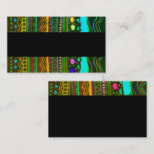 colorful abstract business card template  design