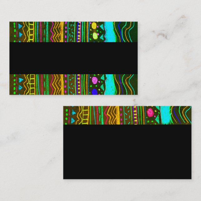 colorful abstract business card template  design (Front/Back)