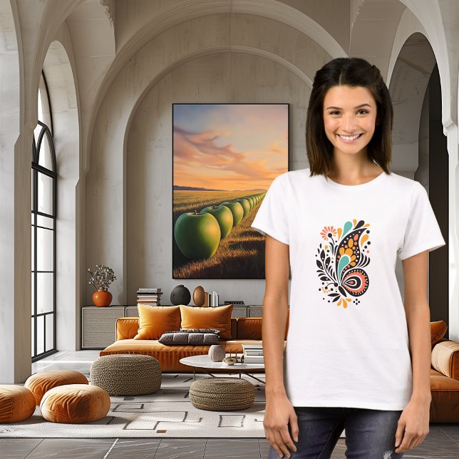 Colorful Abstract Butterfly Art Design T-Shirt (Creator Uploaded)