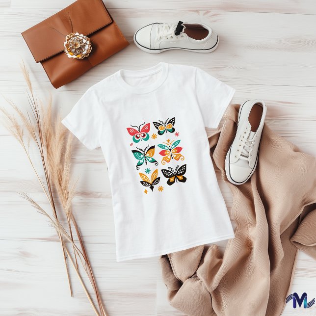 Colorful Abstract Butterfly Art Set T-Shirt (Creator Uploaded)