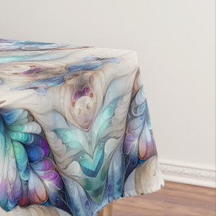 Colorful abstract butterfly design tablecloth