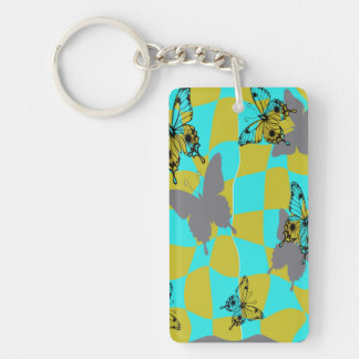 Colorful Abstract Butterfly Keychain