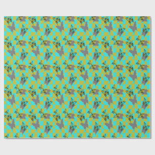 Colorful Abstract Butterfly Wrapping Paper