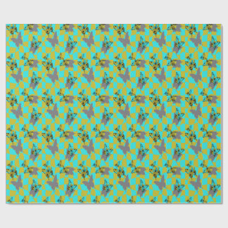 Colorful Abstract Butterfly  Wrapping Paper