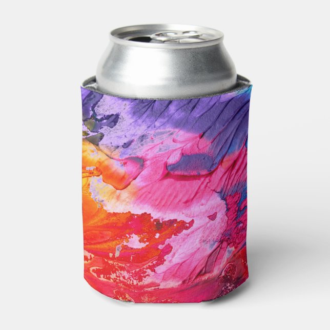 Colorful Abstract Can Cooler (Can Front)