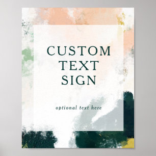 Colorful Abstract Cards and Gifts Custom Sign