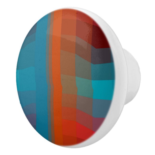 Colorful Abstract Ceramic Knob (Right)
