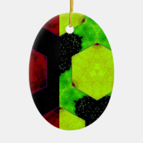 Colorful Abstract Ceramic Ornament