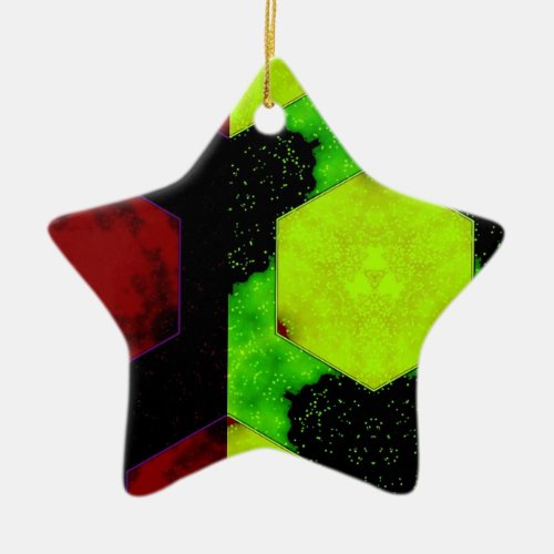 Colorful Abstract Ceramic Ornament