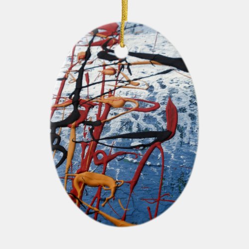 Colorful Abstract Ceramic Ornament