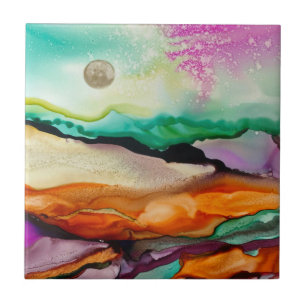 Colorful Abstract Ceramic Tile