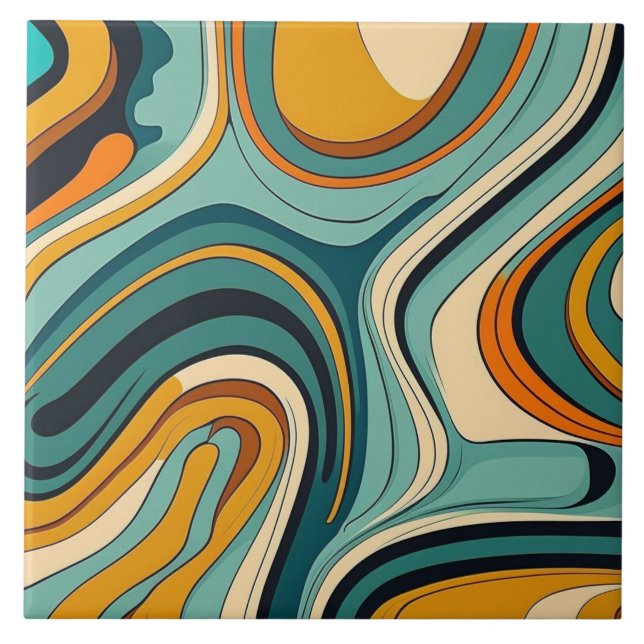 Colorful Abstract Ceramic Tiles (Front)
