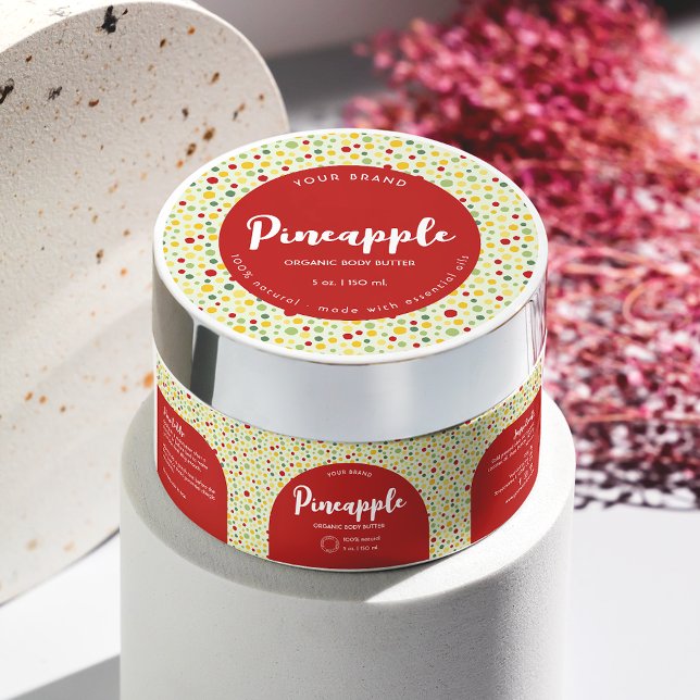 Colorful Abstract Circle Cosmetic Jar Lid Label (Creator Uploaded)