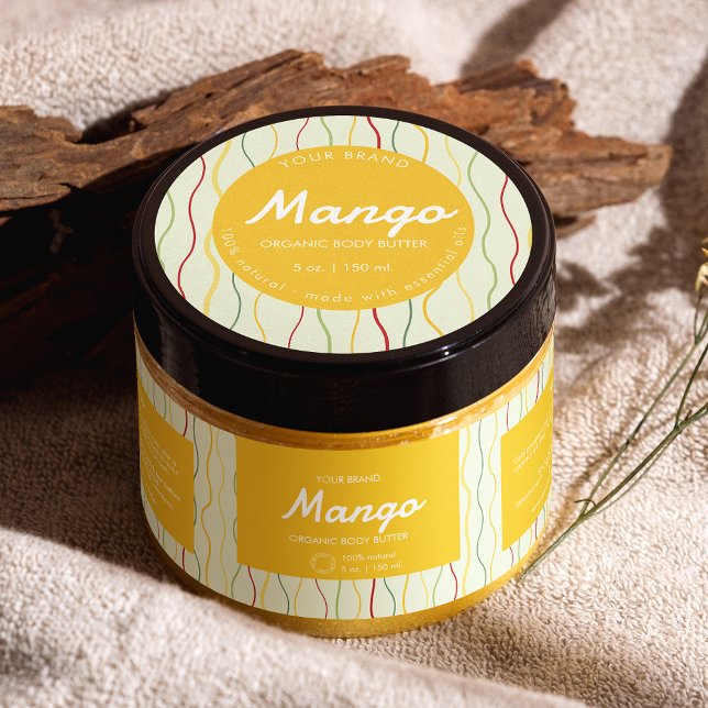 Colorful Abstract Circle Cosmetic Jar Lid Label (Creator Uploaded)